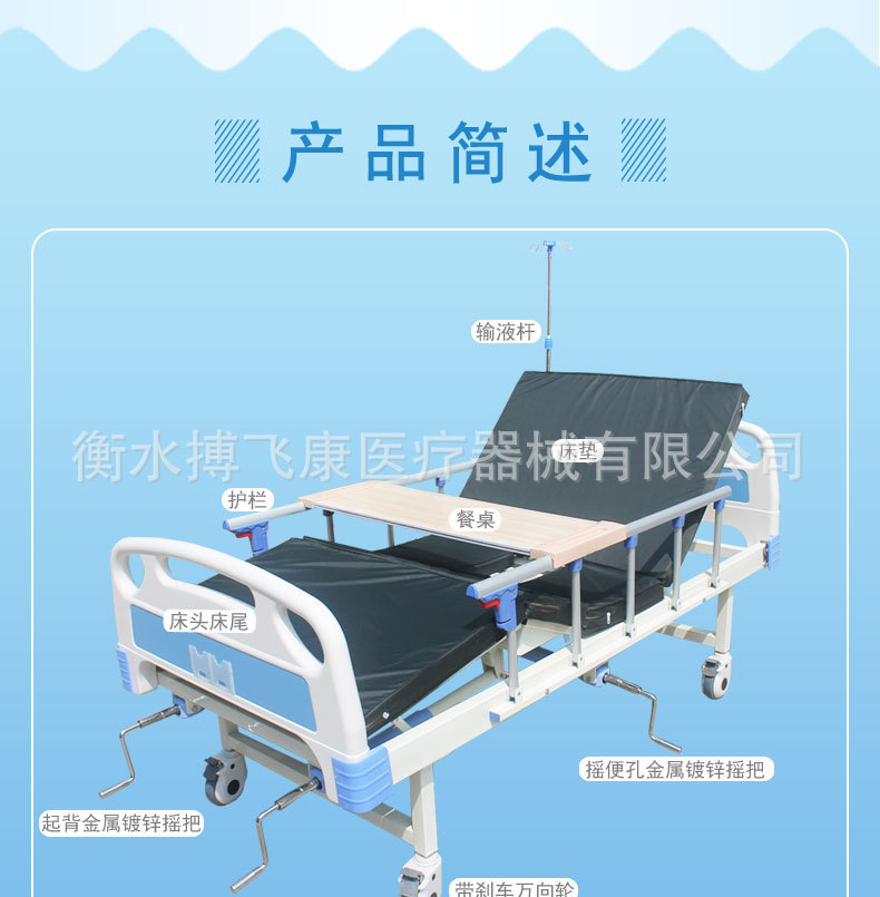 工廠直供護(hù)理床 單搖、雙搖病床批發(fā)，醫(yī)療養(yǎng)老場景全覆蓋